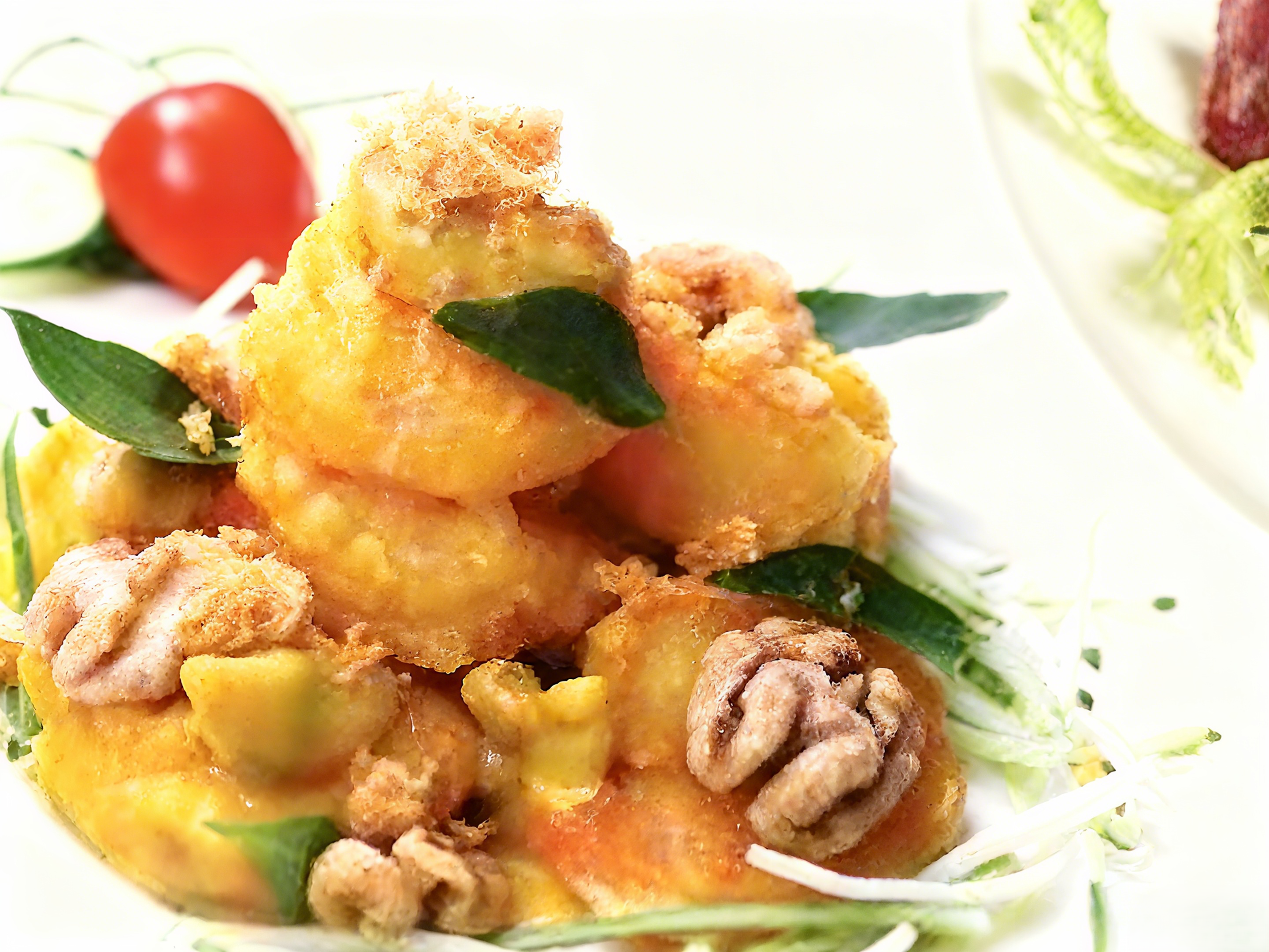 047 桃仁奶油金瓜虾球 PUMPKIN BUTTER PRAWNS