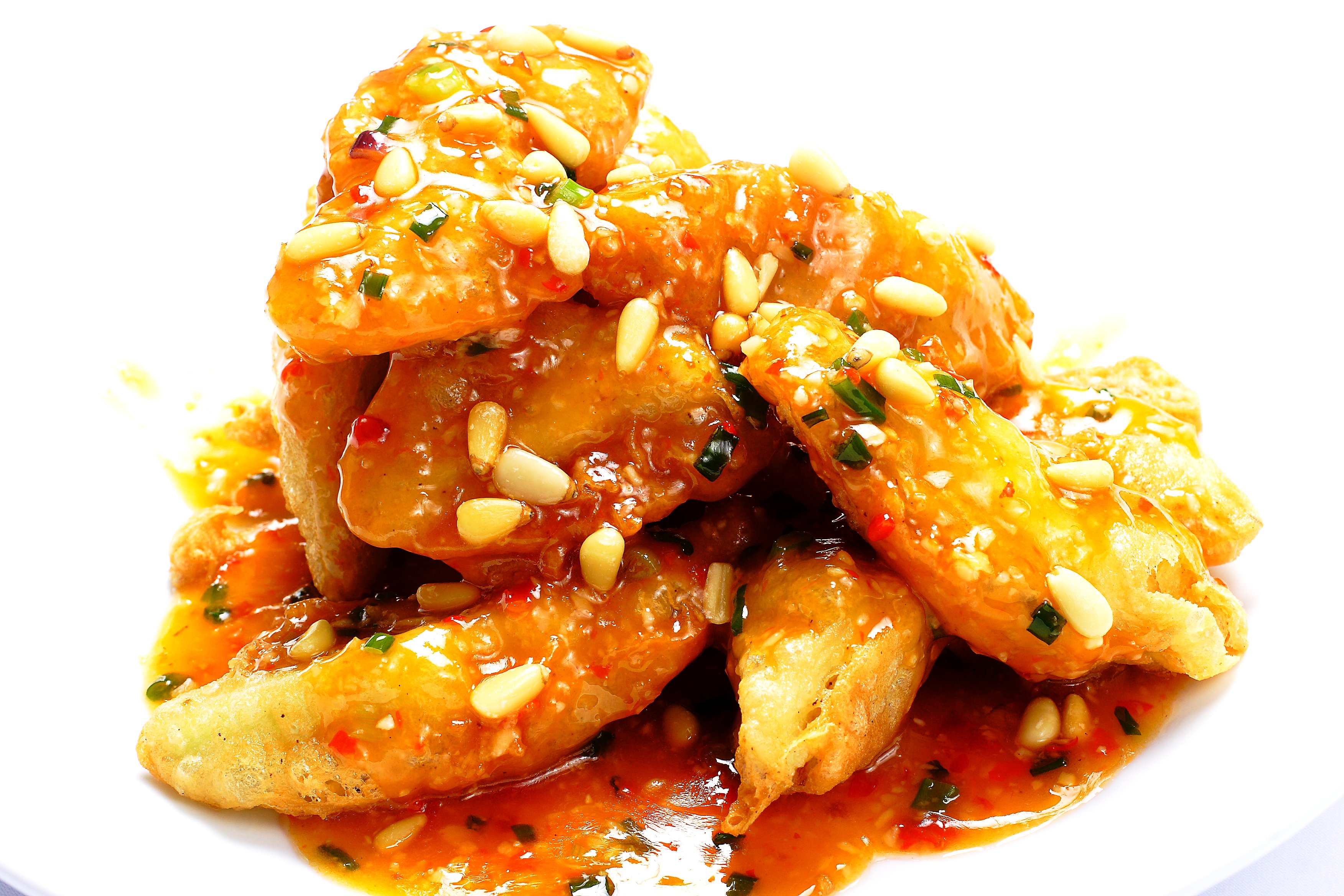 072 松塔茄子 BRAISED EGG PLANT W/PINE NUTS