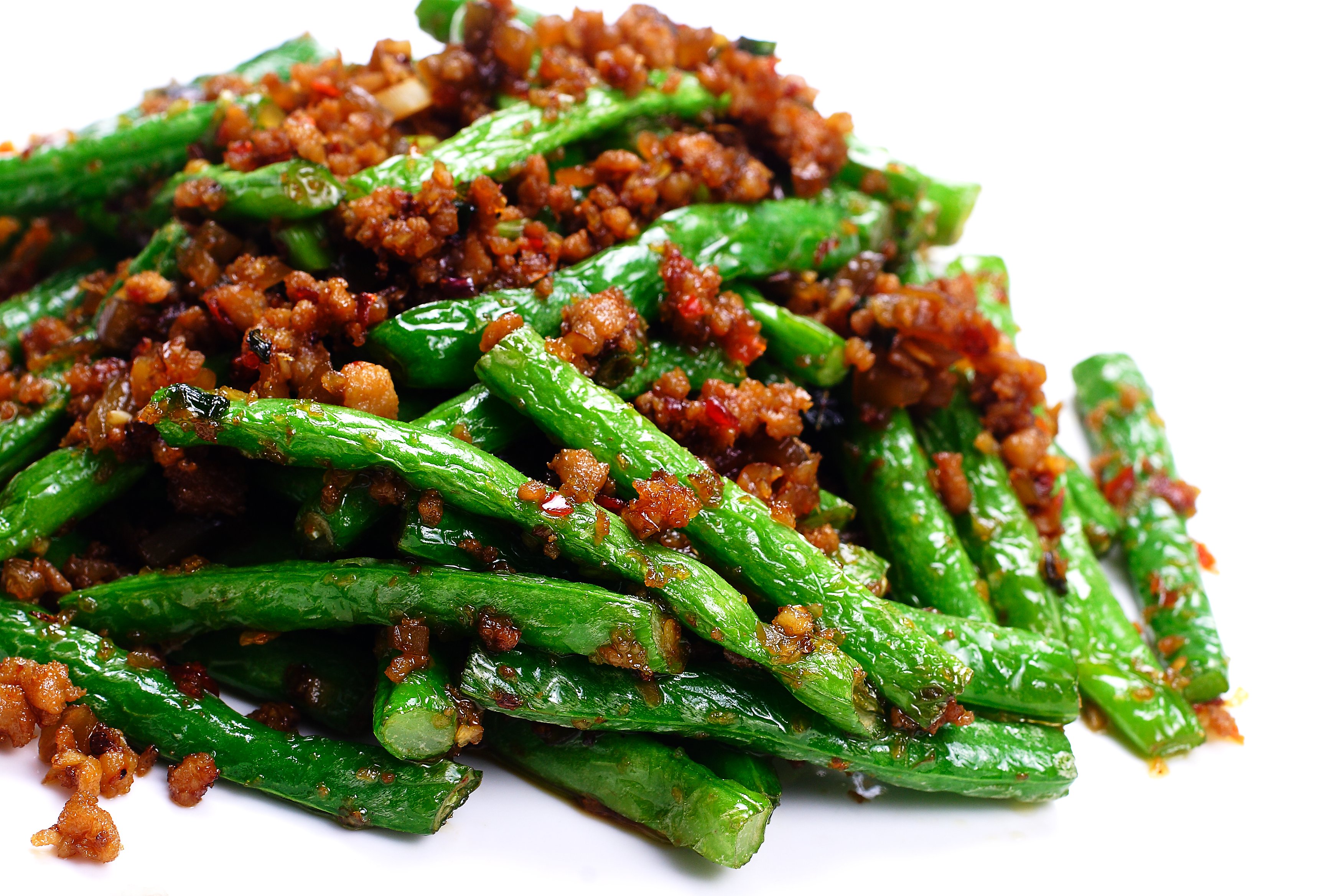 073 香辣四季豆 CHEF'S STYLE FRIED LONG BEANS
