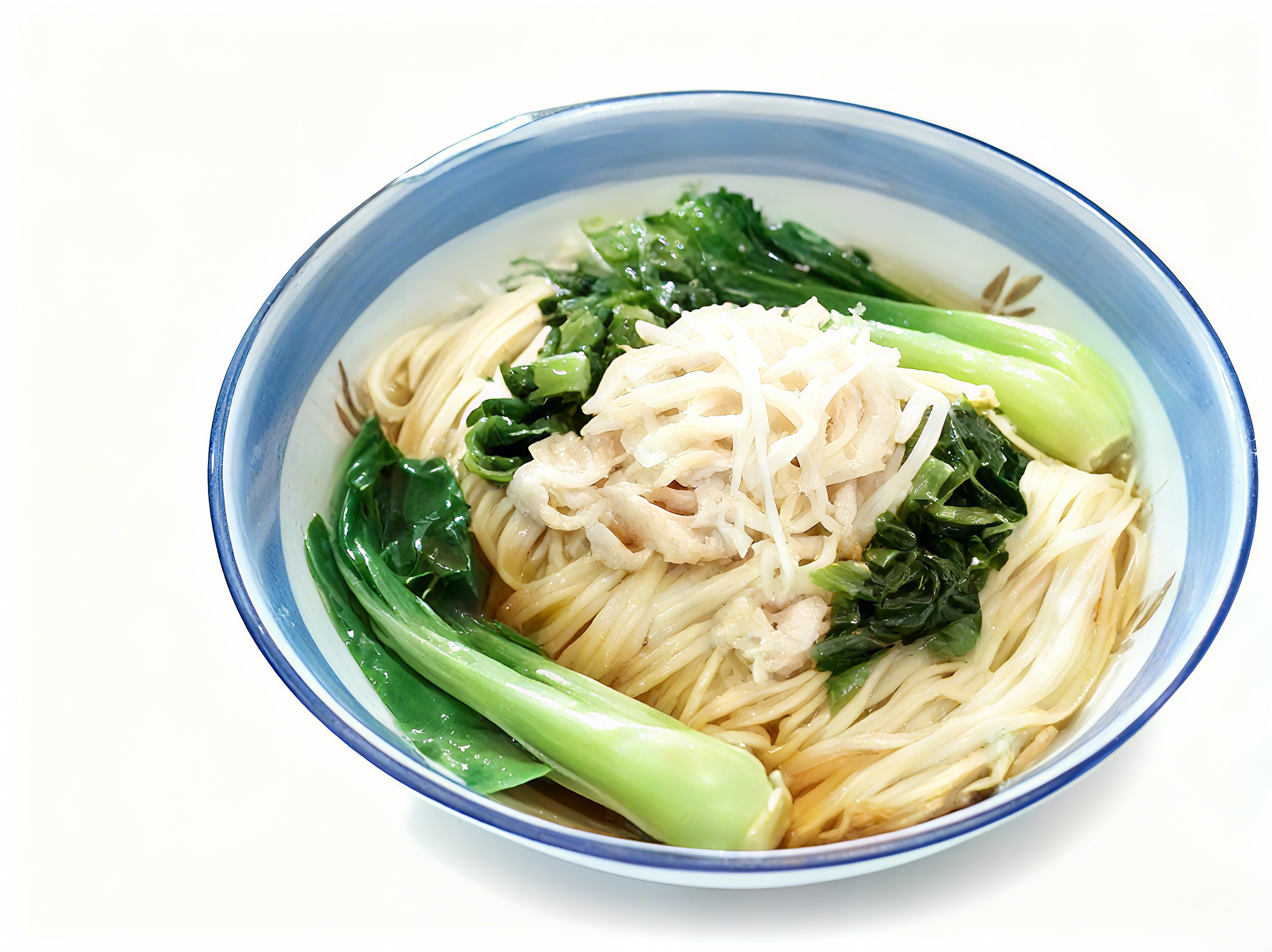 083 雪菜鸡丝汤面 SHREDDED CHICKEN NOODLE SOUP W/SNOW VEGETABLE